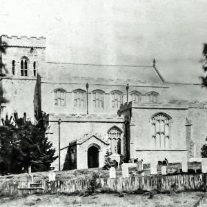 1890s Saint Peters Church Moulton earlyist photo