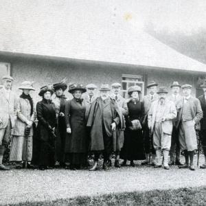 1906 Moulton Paddocks Estate Shooting party the King Si