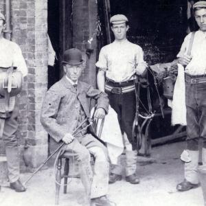1910 Moulton Paddocks William Norris three stable boys18