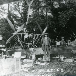 1912 Dalham Rd now St Peters Av airship Beta 2 engine b