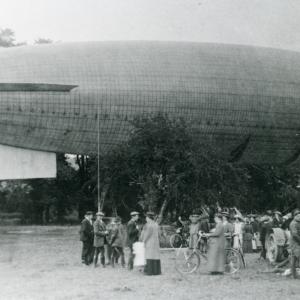 1912 Dalham Rd now St Peters Av airship Beta 2 forced d