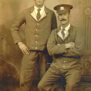 1916 Charlie Grass collegue recuperating after being wounded.