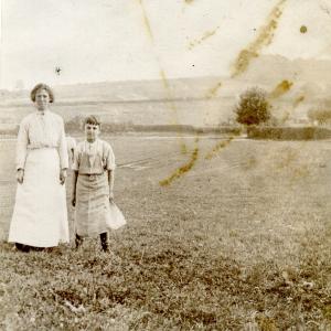 1920s girls on the Village Green girl on left could be Ev