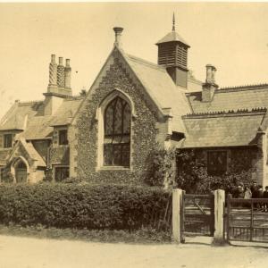 1921 Postcard Old School Brookside5