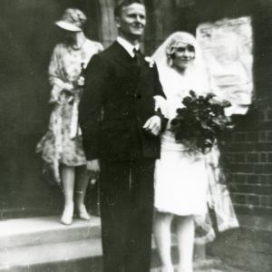 1929 Village blacksmith Charles Poulter marries Joan251