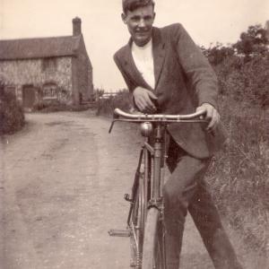 1930s Moulton Rd Gazeley parish of Moulton Ernie Wybrew.