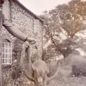 1930s Moulton Rd Gazeley parish of Moulton home of the Wybrew family.