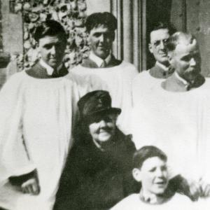 1930s Saint Peters Church some choir members with Mrs Morl