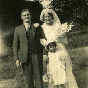 1936 Gilbert Mabels wedding with Erica Bugg