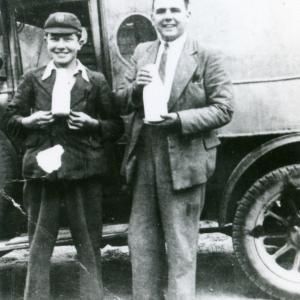 1938 david Clarkson Ron Green milk deliveries460