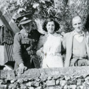 1940 Gazeley Rd cottages Connie Stan Kidd with George Ho