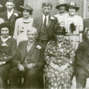 1941 Wedding at Kentford Lodge several local characters728