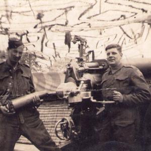 1943 Italy Maurice on the left.