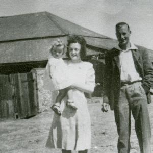 1948 Primrose Hill Farm Kathleen Ray Neal with baby Jenn
