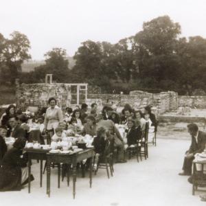 1953 Benefield Rd coronation street party food note hous