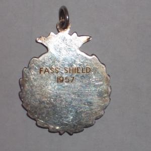 1957 medal give to winners or runners up of the Fass Shield 2