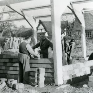 1957 work in progress on the second Village Hall739
