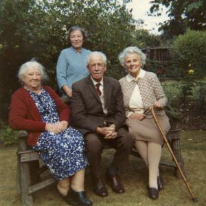 1960s Hilda Hatten Herbert Jennings seated left brothe