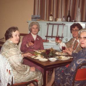 1975 W.I. Village Hall Moulton annual dinne Mrs WybrewAk
