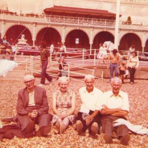 1976 Brighton the Wybrews from left Ernie Win Maurice Les.