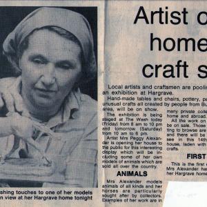 1980s Peggy Alexander in her studio 2