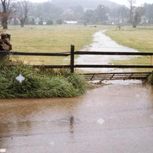 1982 The Street floods run off across French Hall Meadow6