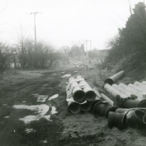 1989 Bury Lane water pipes to be laid grom Gazeley to Newm