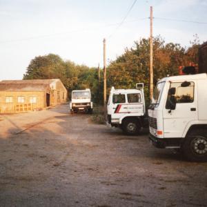 1991 Gazeley Rd Griffths yard last of the manure lorries
