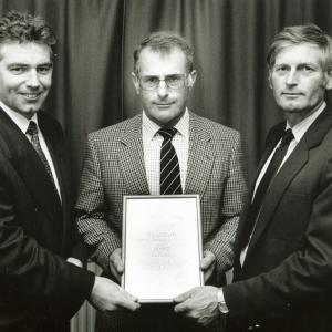 1992 September Moulton wins a Calor Gas trophy Michael Sh