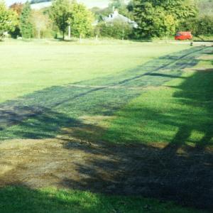 1997 June Village Green plastic mesh to be laid on ve 1