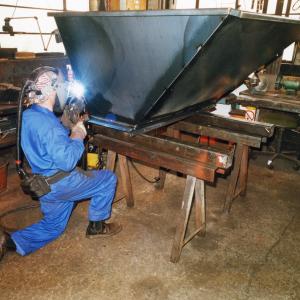 1999 Church Rd the forge welding a tractor hopper 025
