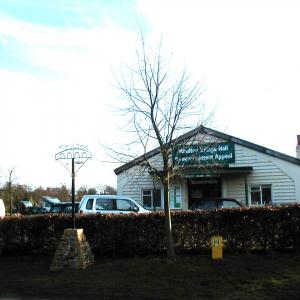 2002 9th Feb Village Hall Sign.