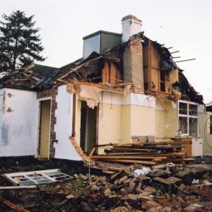 2002 Brookside Demolition of No 7 built in the 1950s 1