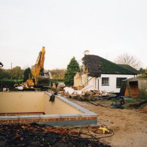 2002 Brookside Demolition of No 7 built in the 1950s by 