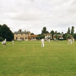 2002 Village Green charity cricket match between Moulton 