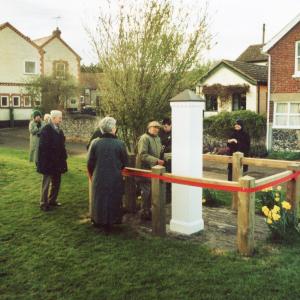 2005 Village Green restored old village pump is unviel 3