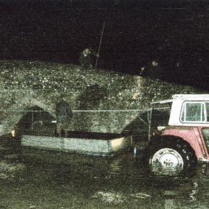 2006 November Packhorse Bridge builders equipment is remo