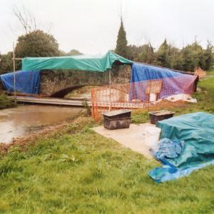 2007 August Brookside Pretty Bridge under repair by V 1