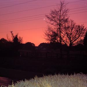 2009 21st Oct Brookside sunset Moulton