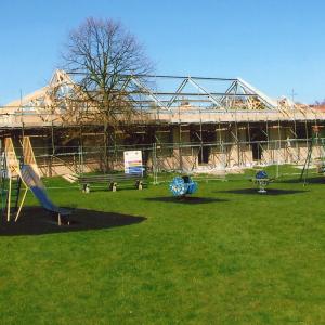 2009 Old hall demolished and building of the new hall 1