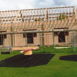 2009 Old hall demolished and building of the new hall 12