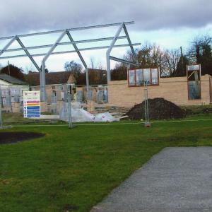 2009 Old hall demolished and building of the new hall 14