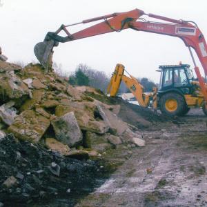 2010 Moulton Suffolk UK. The second Village Hall being dem