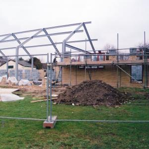 2010 Moulton Suffolk UK. The third Village Hall being buil