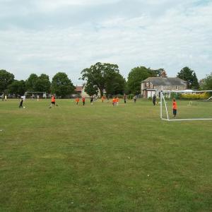 2011 04 06 Playing Field Moulton Suff UK football pratice