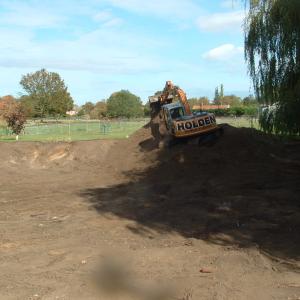 2011 French Hall pond is dug out liner fitted 9
