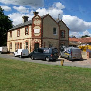 2013 14 08 Moulton Suffolk the Kings Head being transform