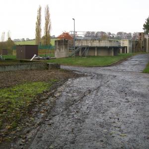 2013 18 11Moulton Suffolk Sewage works footpath 10 towar