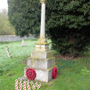 2015 November crosses with the names of the fallen planted by the cubs brownies beavers and scouts