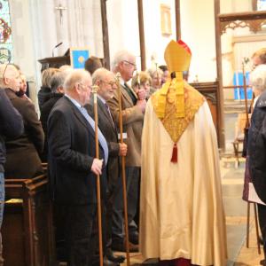 2017 29 01 Gazeley Church Liecening the new Rector 2